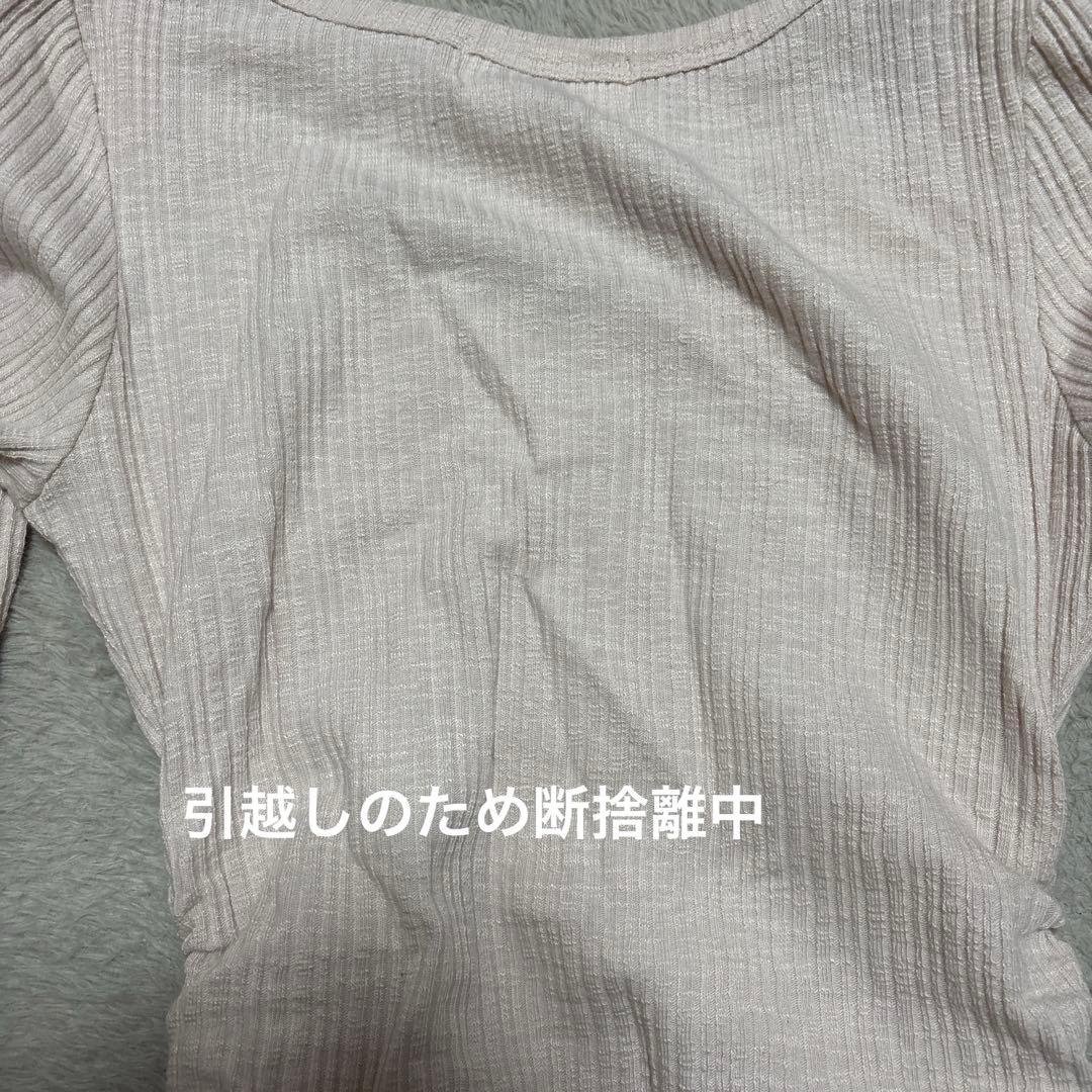 トップス Lala shirring ribbon tops