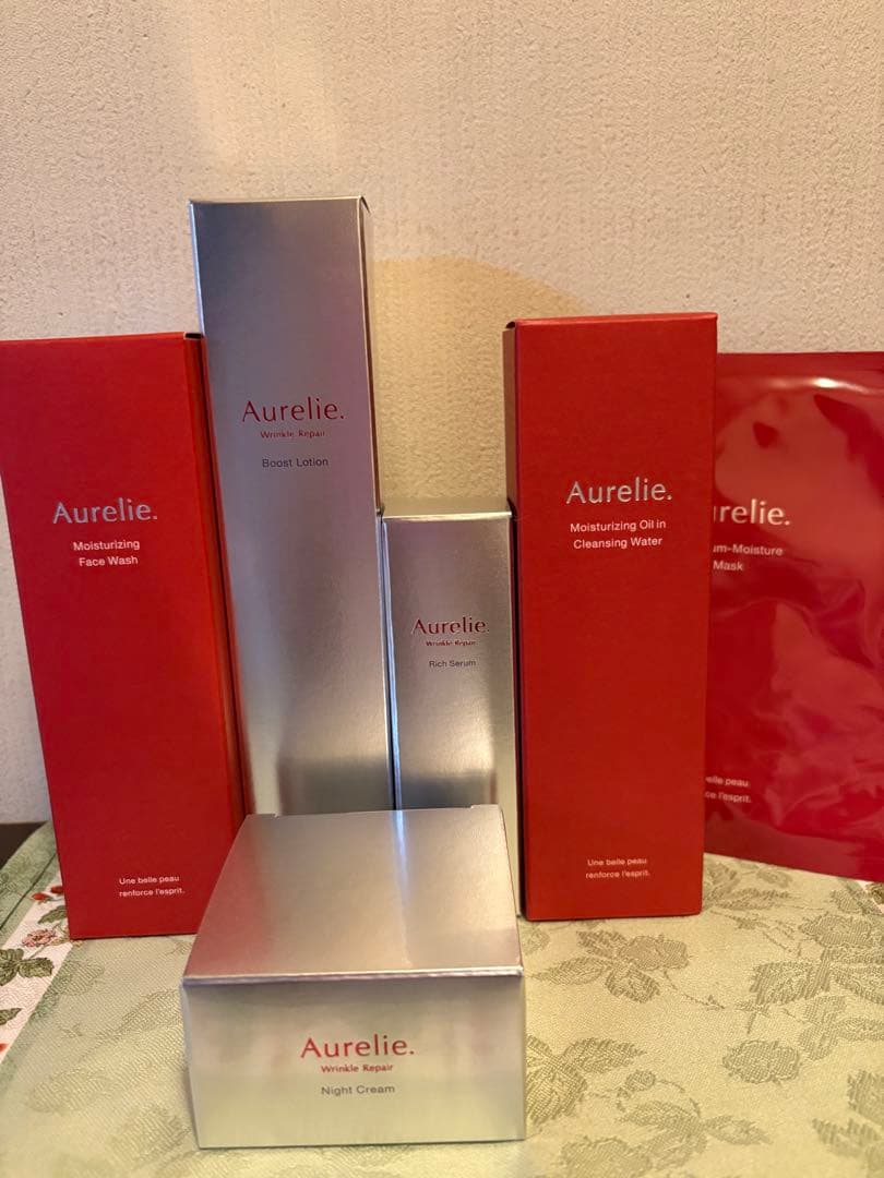 【新品】Aurelie プレミアムエイジング集中ケアコースセット　マスクシート付