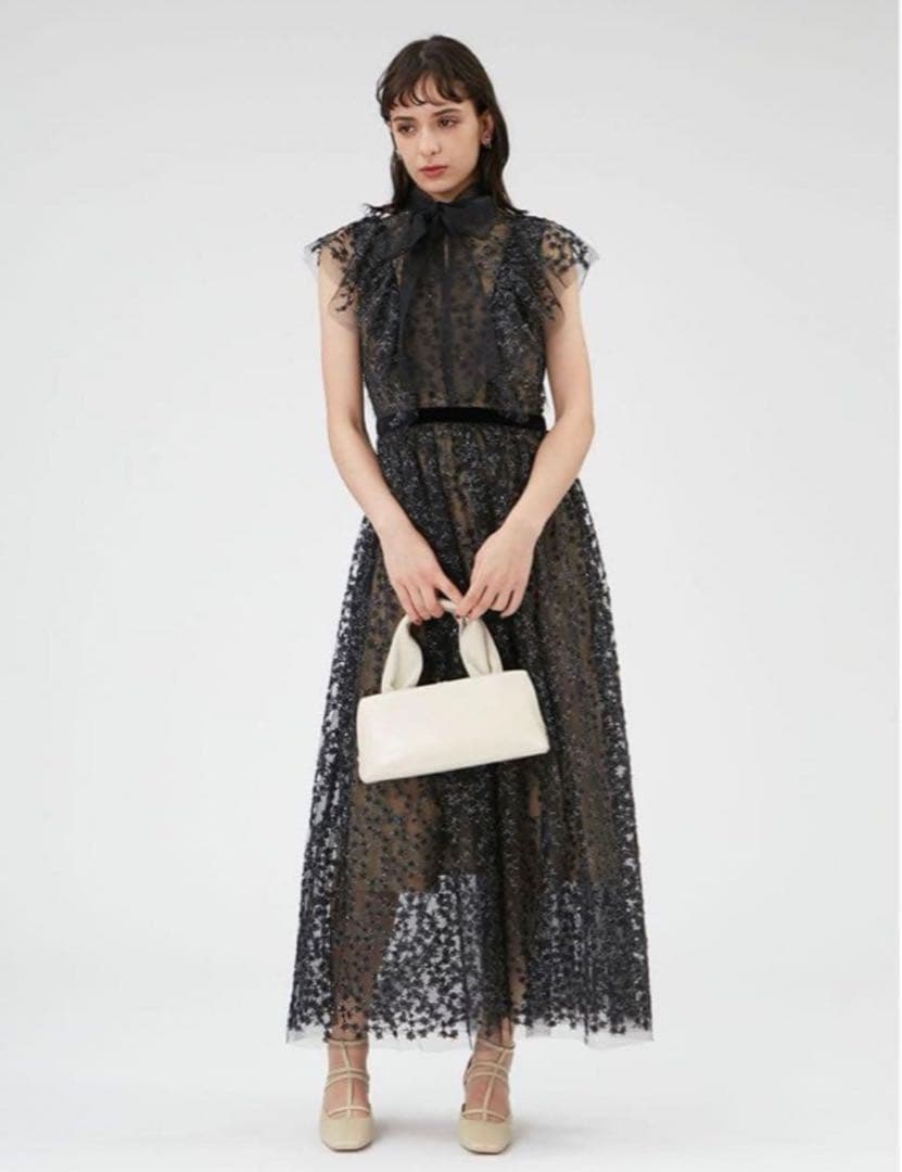 FRAYI.D フレイアイディーグリッターシークインドレス