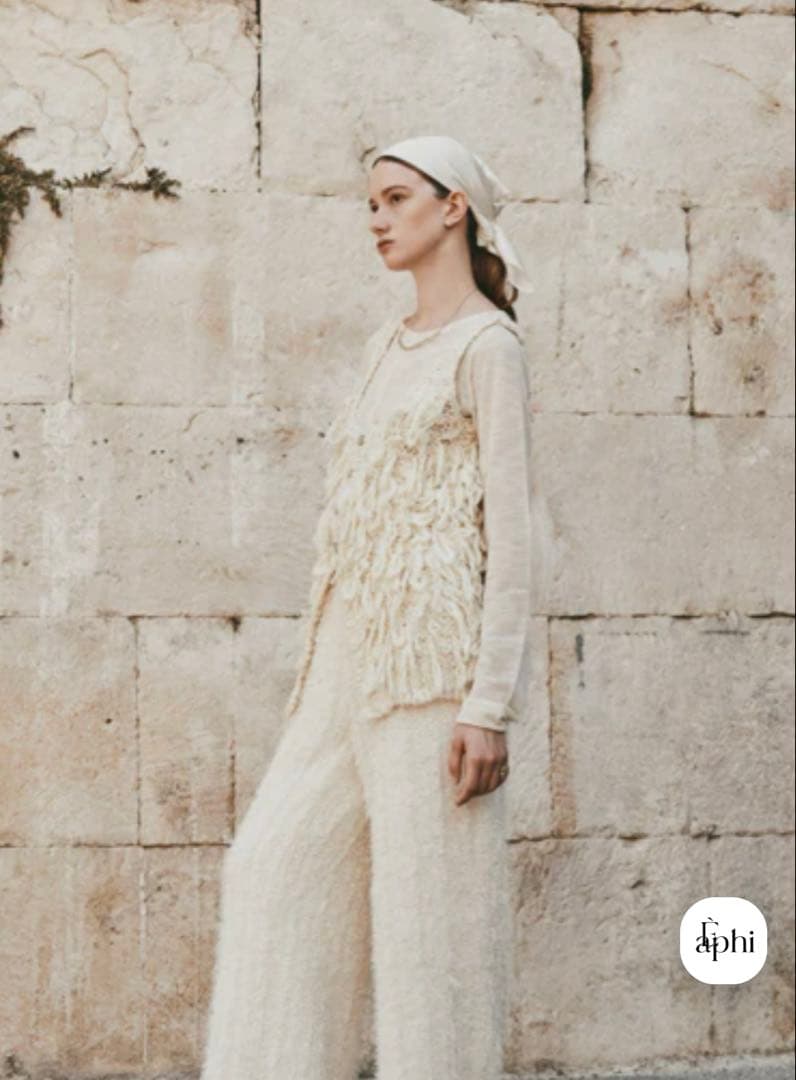 トップス Eaphi FRINGE KNIT VEST