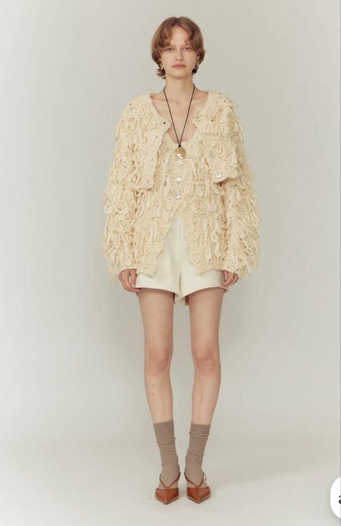 トップス Eaphi FRINGE KNIT VEST