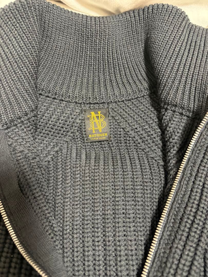 BATONER ドライバーズニット　サイズ1 チャコール