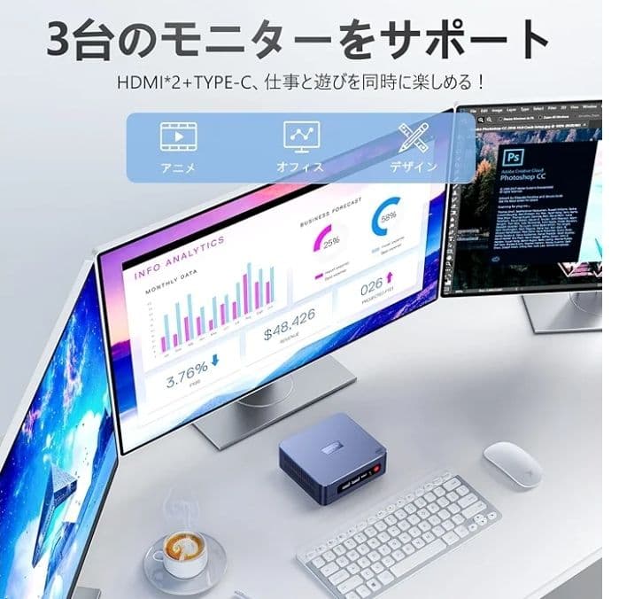 P*˚様 ミニPC Beelink U59 pro インテルCeleron N5