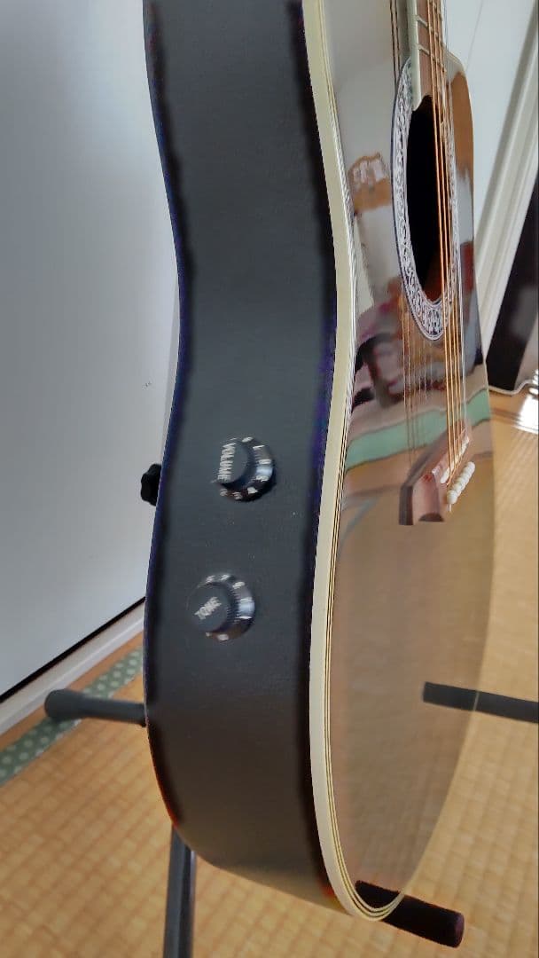 Aria amb35 エレアコギター ブラック