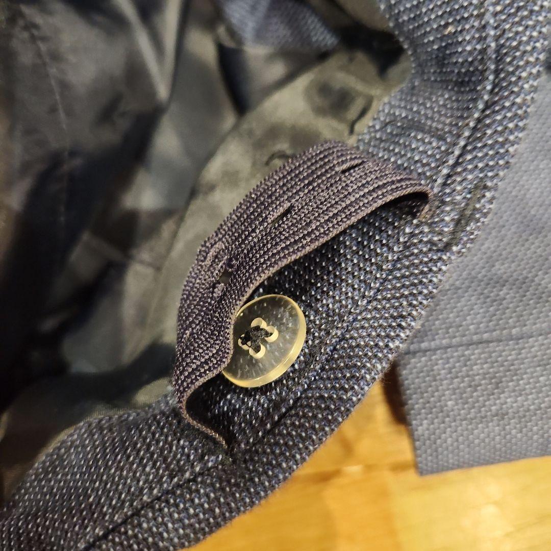  ネイビー　コットン　麻　リネン　男の子スーツ　卒業式　卒服