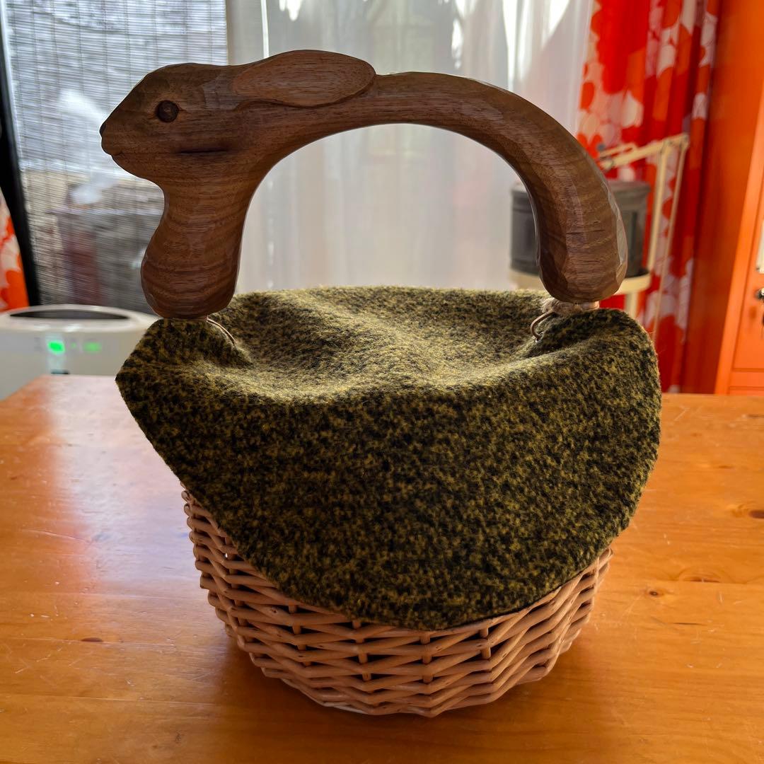 なべちゃん　KIATA ウサギのかごバッグ