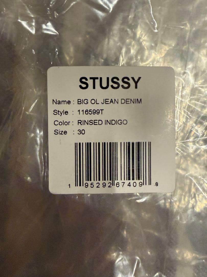 パンツ STUSSY BIG OL JEAN DENIM RINSED INDIGO
