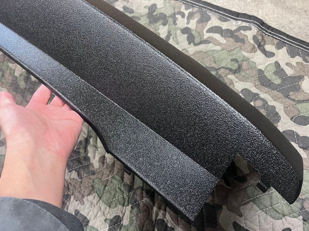 新型デリカD5 後期　アンダーカバー　リアバンパー　ラプター塗装エクステンション