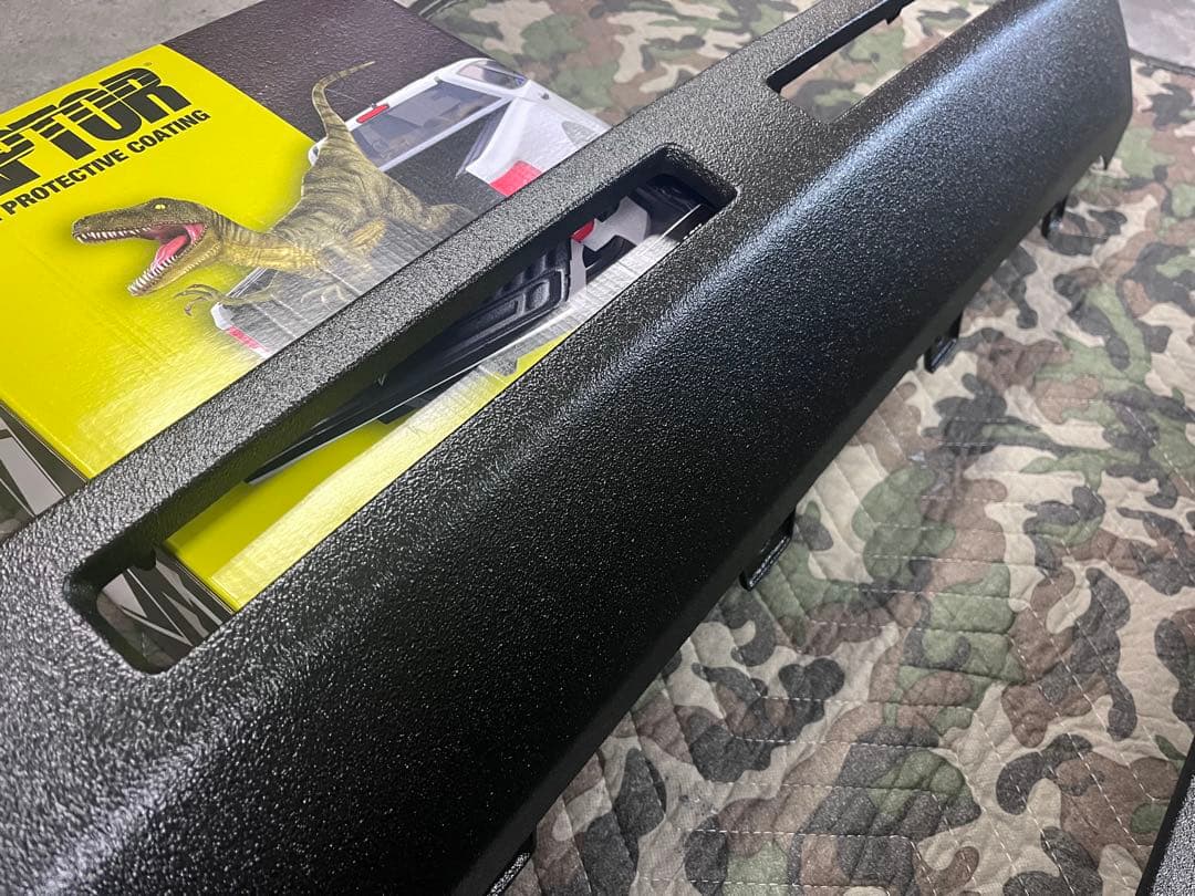 新型デリカD5 後期　アンダーカバー　リアバンパー　ラプター塗装エクステンション