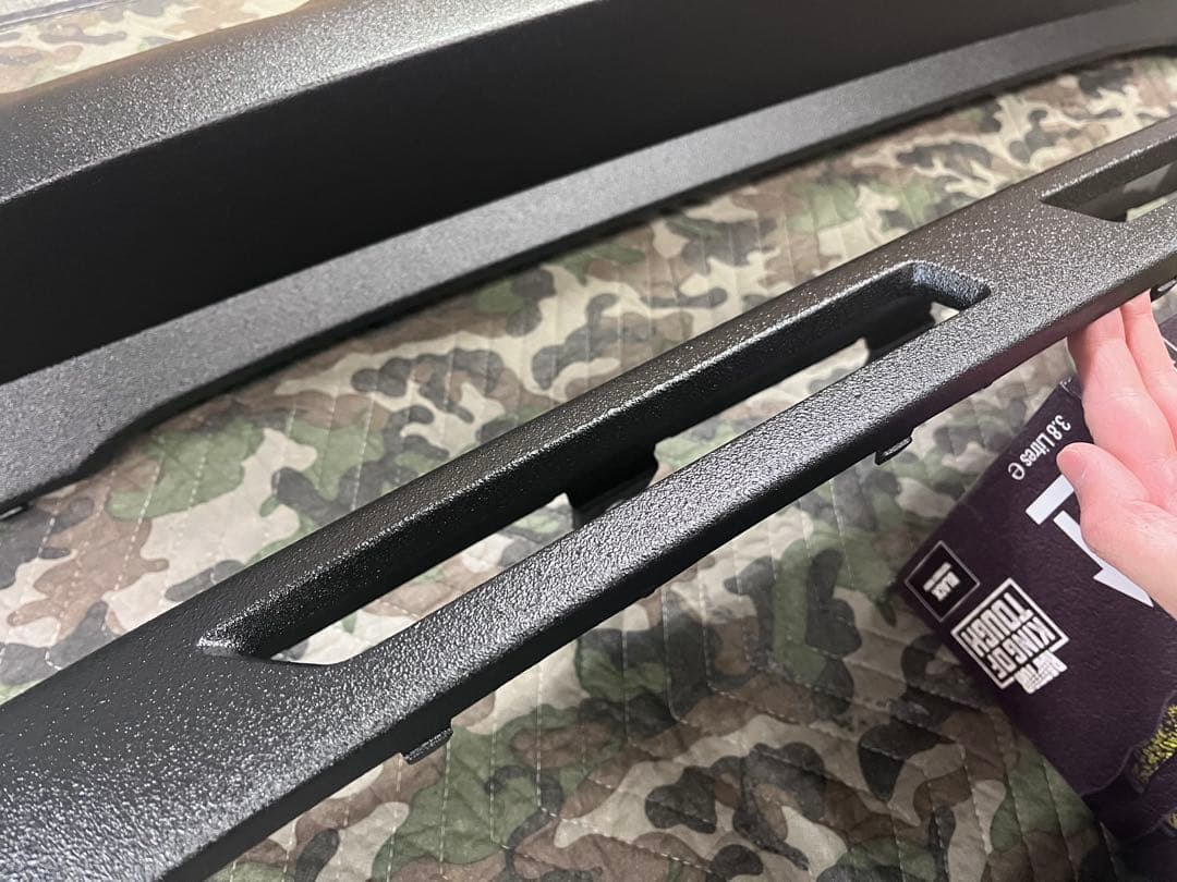 新型デリカD5 後期　アンダーカバー　リアバンパー　ラプター塗装エクステンション