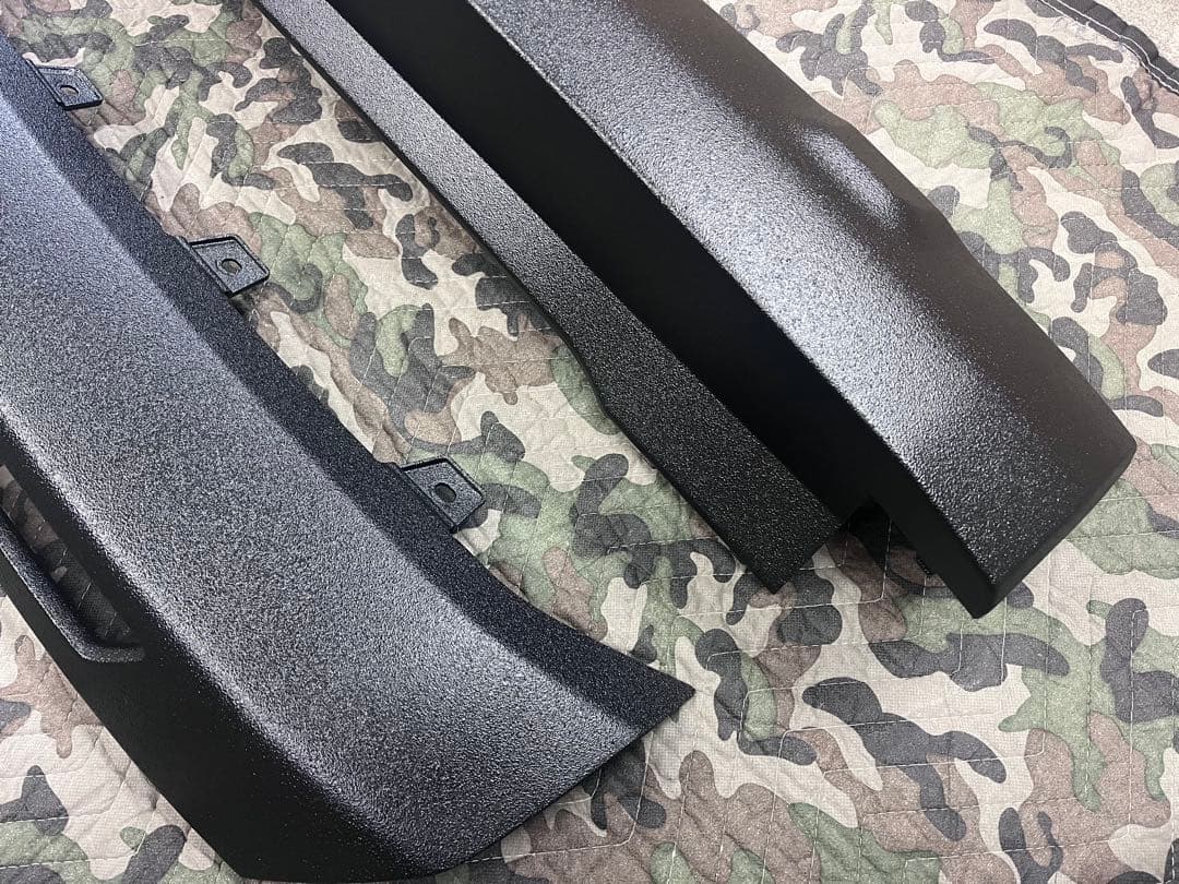 新型デリカD5 後期　アンダーカバー　リアバンパー　ラプター塗装エクステンション