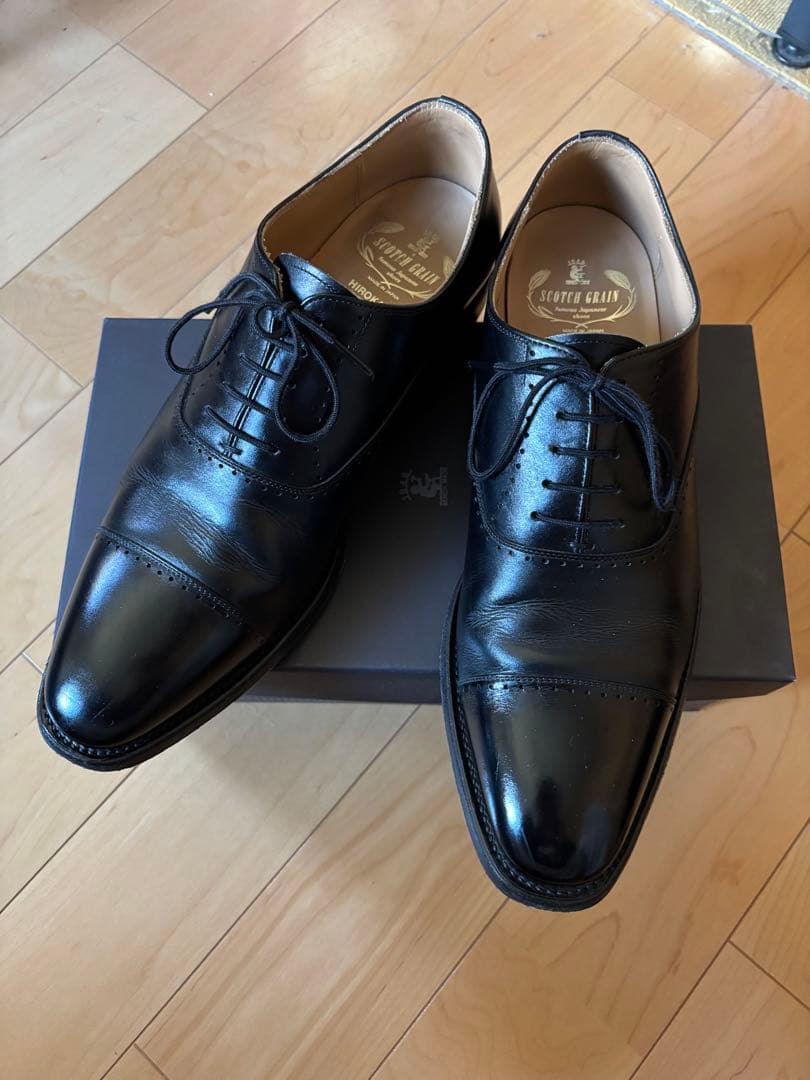 SCOTCH GRAIN ベルオム クォーターブローグ T-756