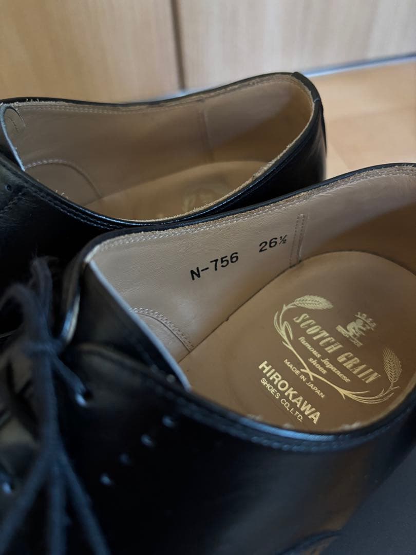 SCOTCH GRAIN ベルオム クォーターブローグ T-756