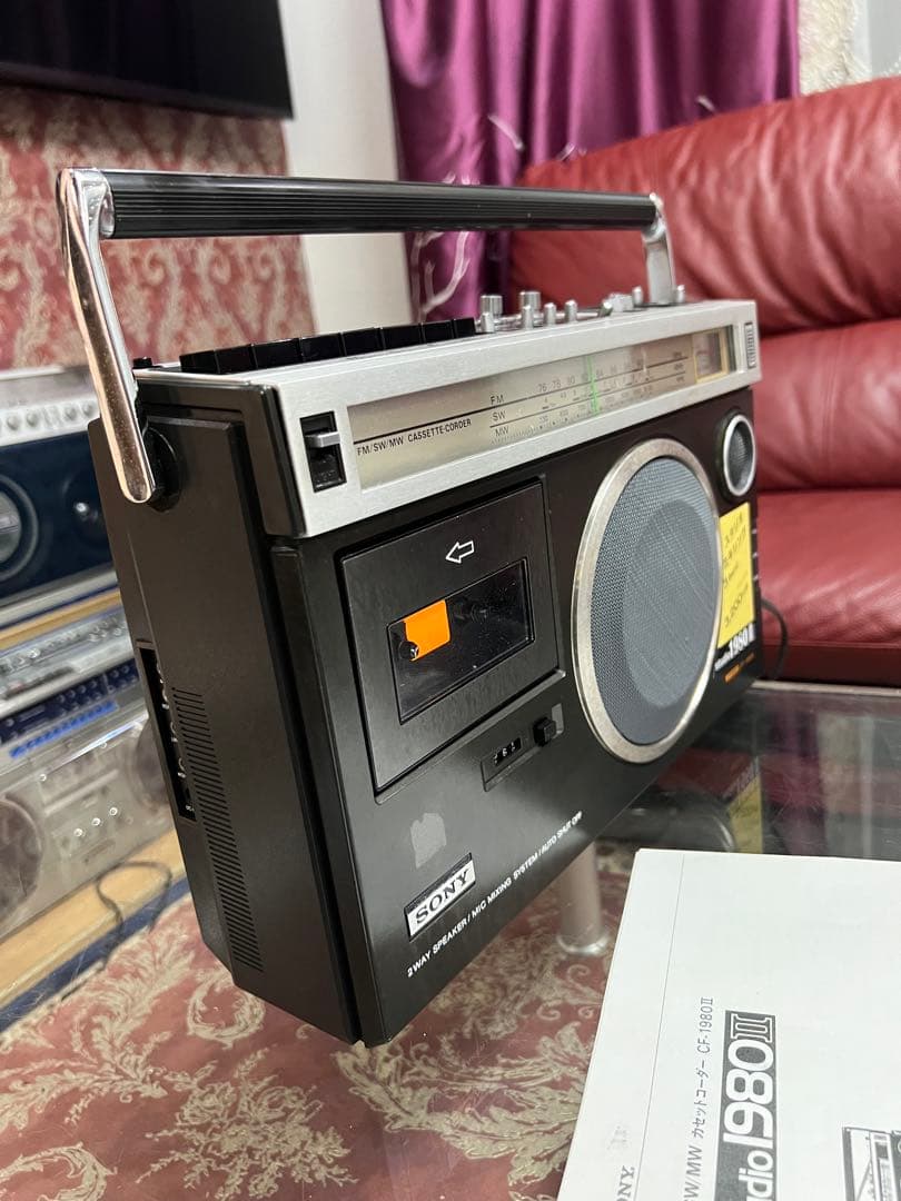 ソニー SONY CF-1980Ⅱ ラジカセ オーディオ機器動作品ビンテージ中古