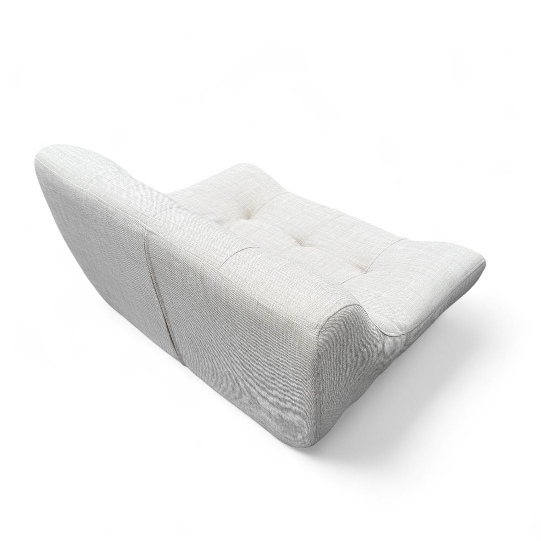 【新品】高級感あふれる1人掛けソファ ローソファ/ベージュ