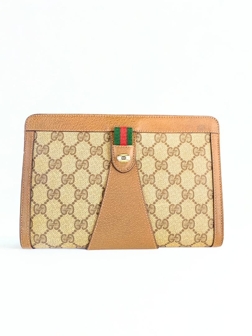 GUCCI グッチ セカンドバッグ シェリーラインクラッチバッグ GGオールド