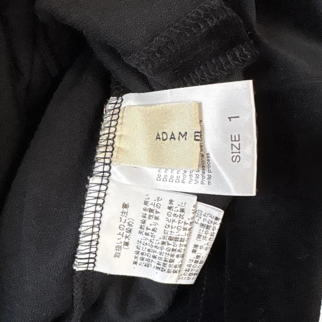 アダムエロペ フロントジップ ベロア BOTANICAL DYED DRESS