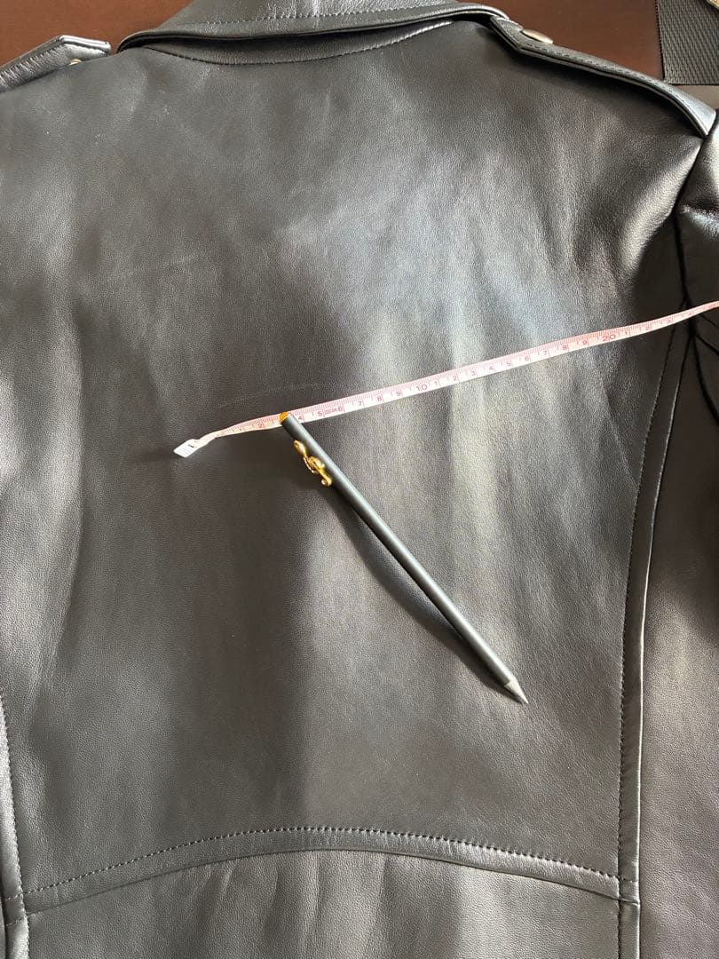 レザージャケット/マックスマーラ /ブラック/新品未使用/ライダーズジャケット