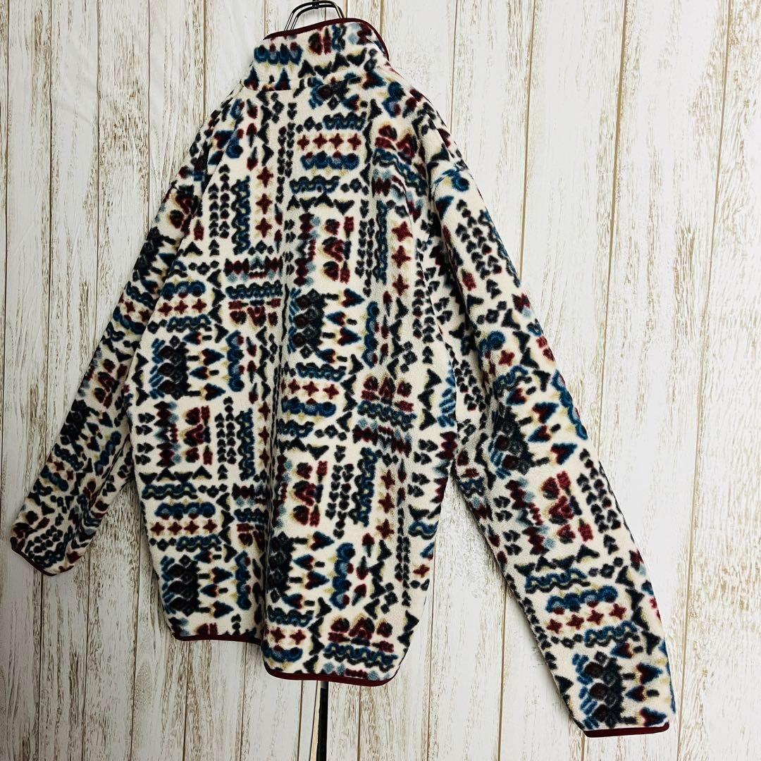 【希少デザイン】パタゴニア ⭐︎ シンチラスナップ 総柄フリースジャケット 即完