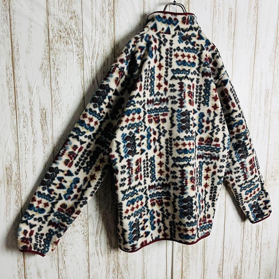 【希少デザイン】パタゴニア ⭐︎ シンチラスナップ 総柄フリースジャケット 即完