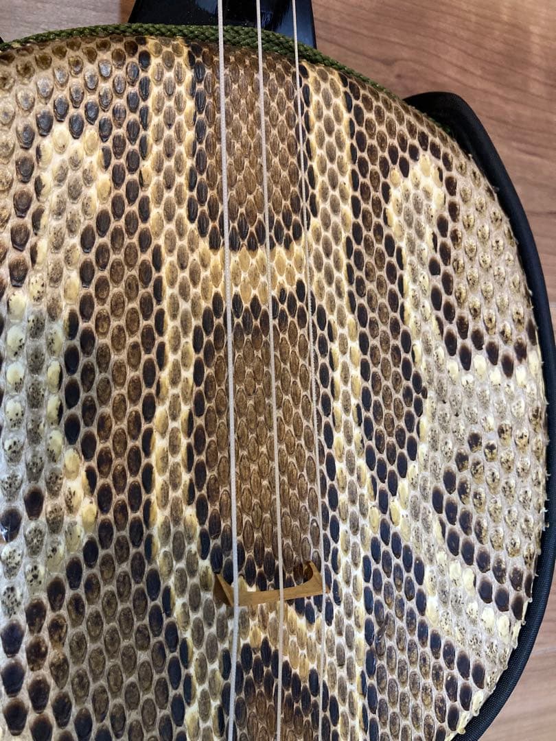 【美品】沖縄三線✨蛇皮強化張り
