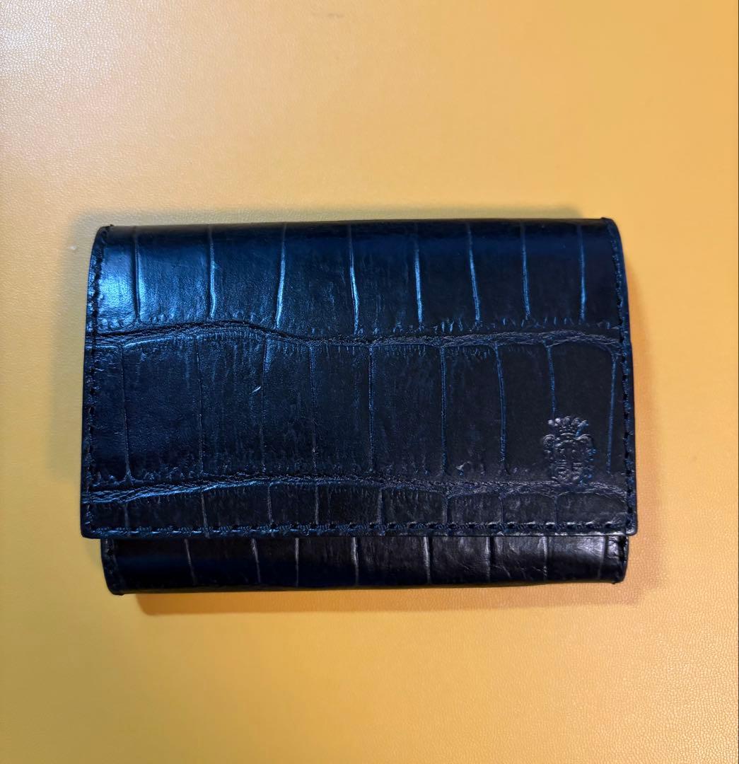 フェリージ/felisi クロコ名刺入れ　ブラック