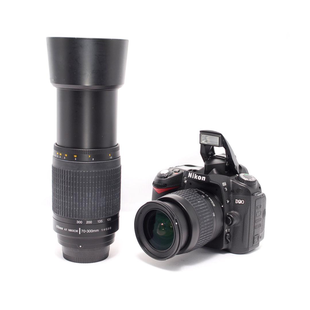 ❤即購入1000円OFF❤美品❤ ニコン D90 超望遠 ダブルレンズセット