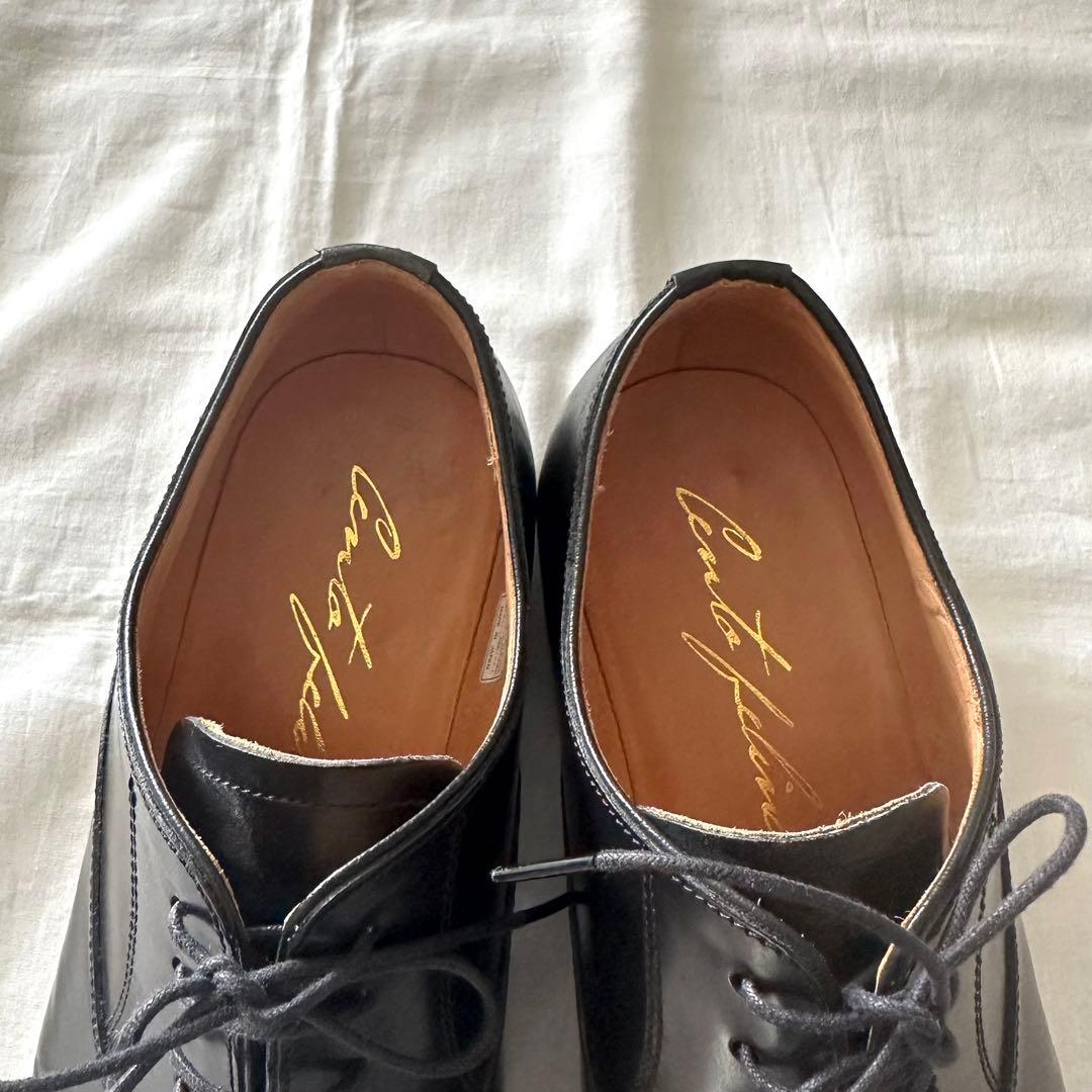 〔美品〕Cento Felina ストレートチップ 日本製 ブラック 6.5