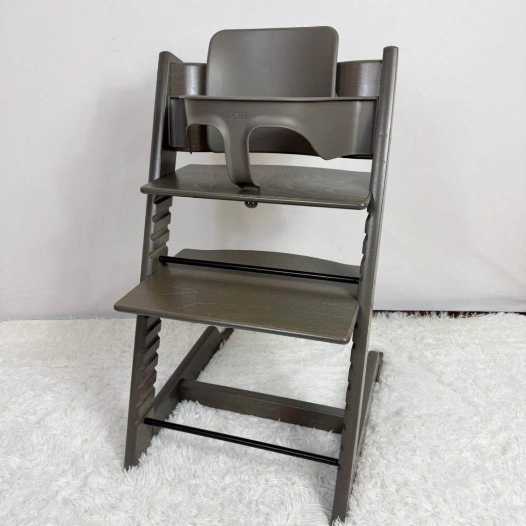 「極美品」 STOKKE ストッケ　トリップトラップ　ヘイジーグレー　シリアル5