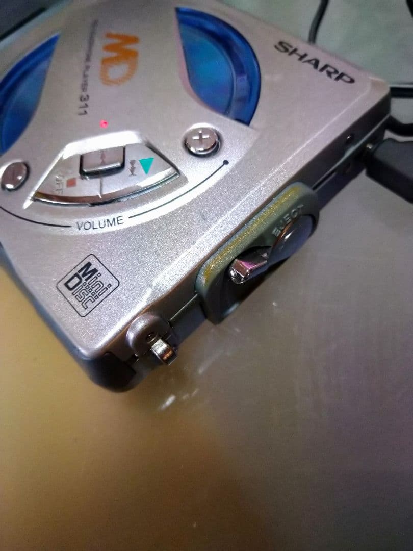 SHARP ポータブルMDプレーヤー MDウォークマン　MD-SS311-S