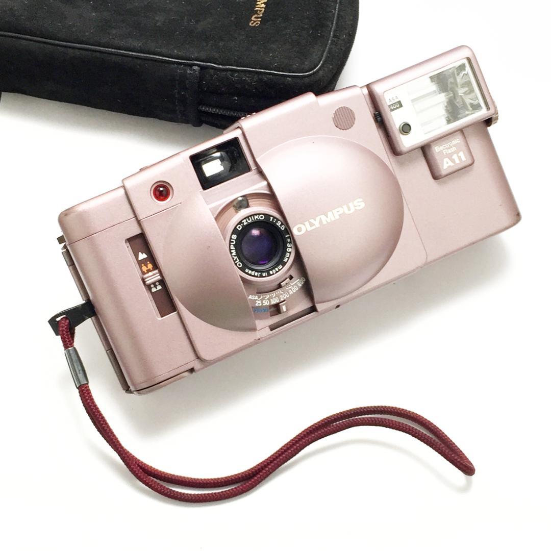レア オリンパス XA2 A11 30周年記念 パールピンク きれい