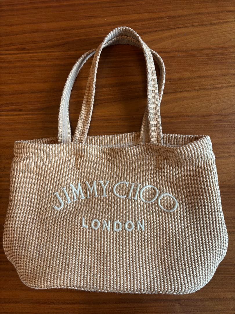 JIMMY CHOO かごバッグ ベージュ