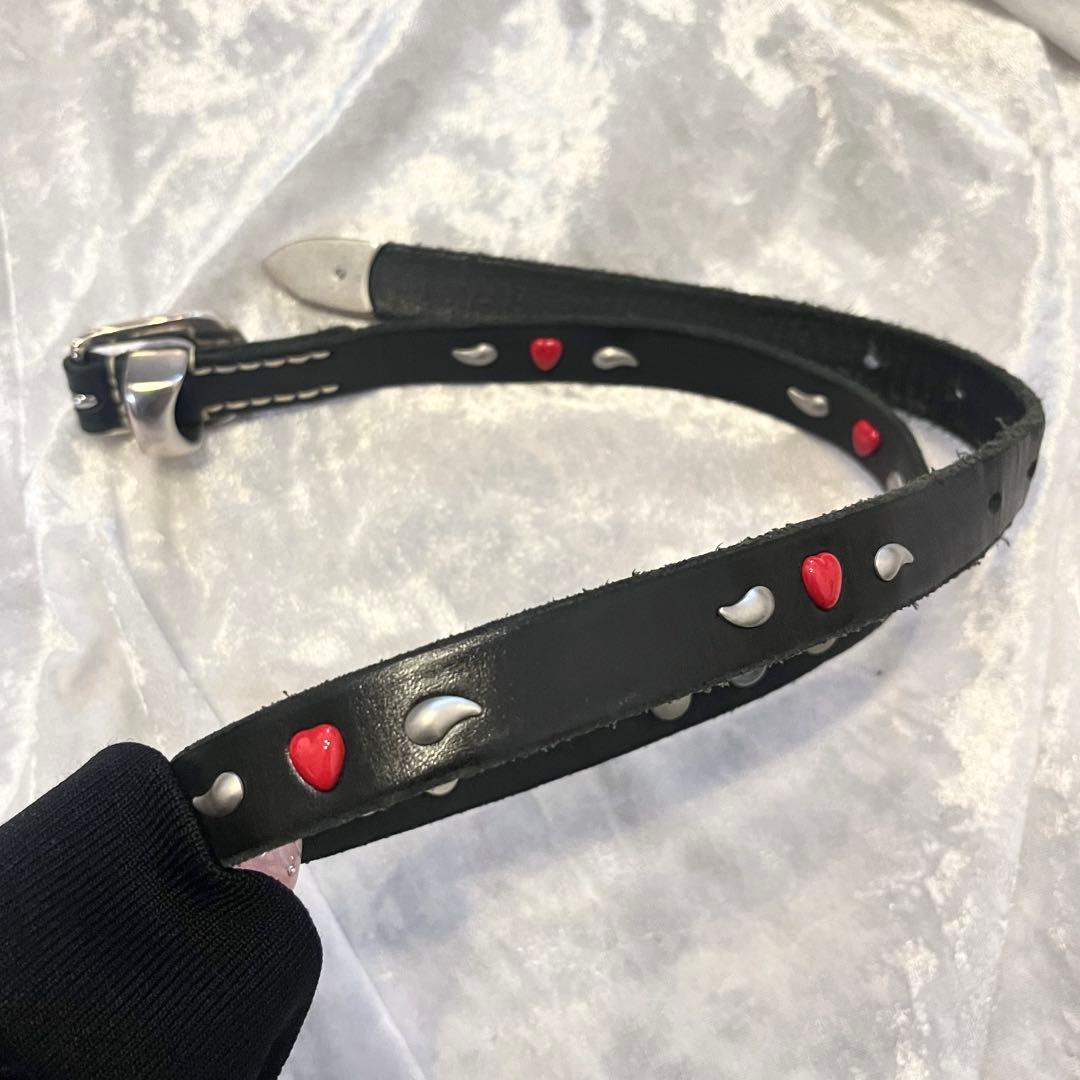 OUR LEGACY 2CM LOVE & TEAR レザー ベルト ハート