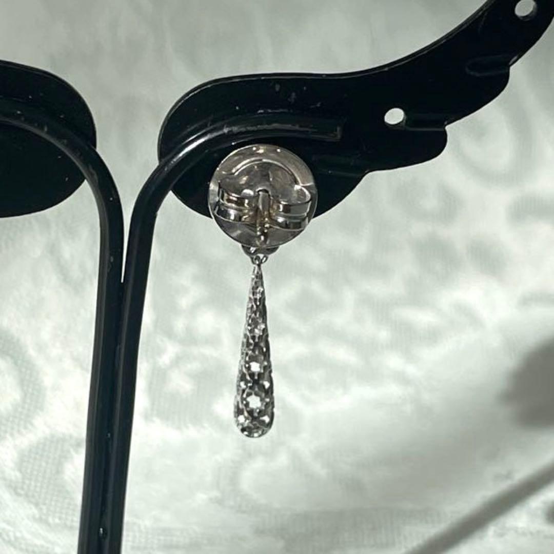 GUCCI グッチ ディアマンティッシマ ピアス 片耳用 K18WG ダイヤ