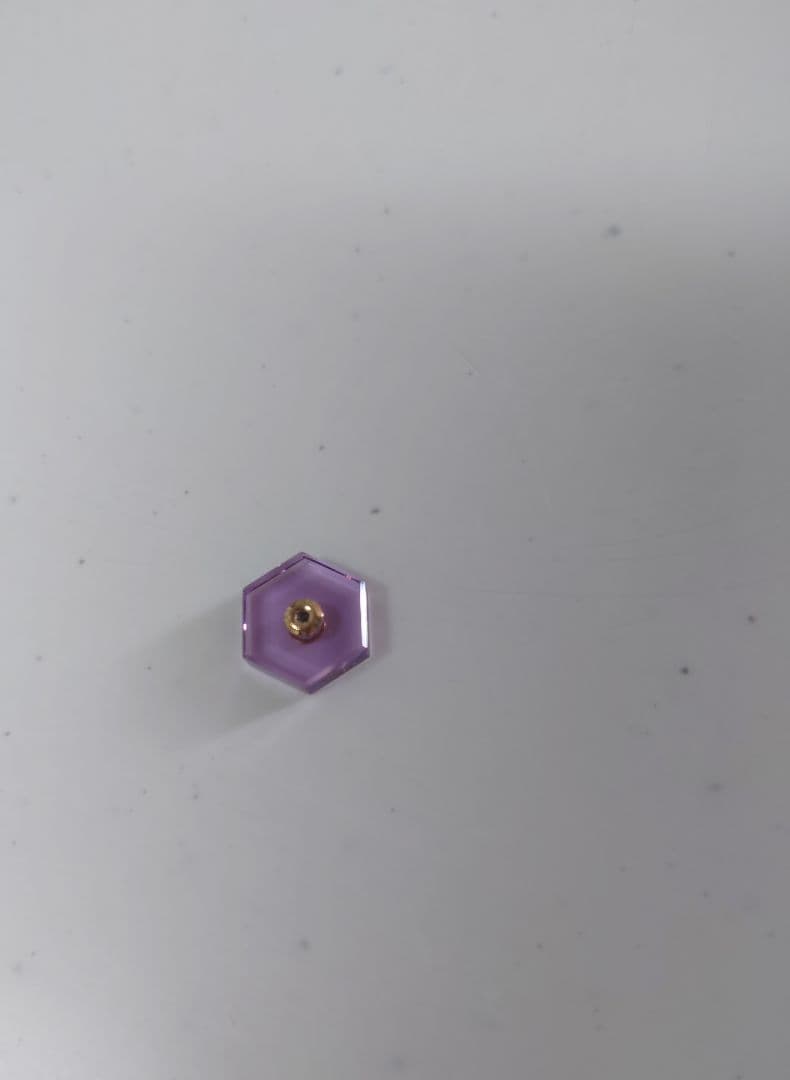Hirotaka アメジスト スピアピアス用パーツ K18 ヘキサゴン
