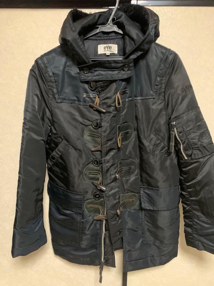 eYe JUNYA WATANABE MAN ブラックダッフルコート SS