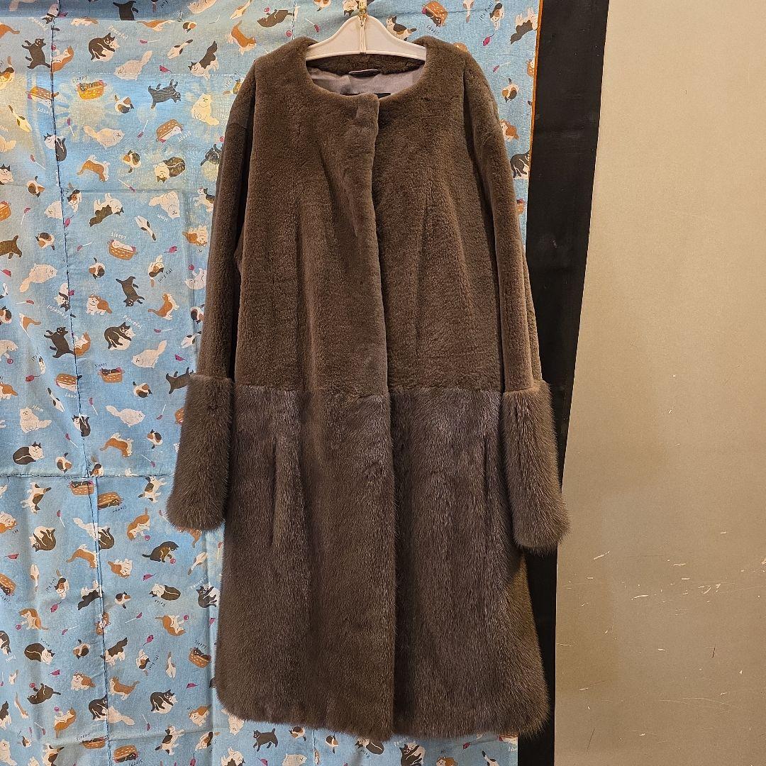 バーニーズニューヨーク Barneys New York ミンク ロングコート