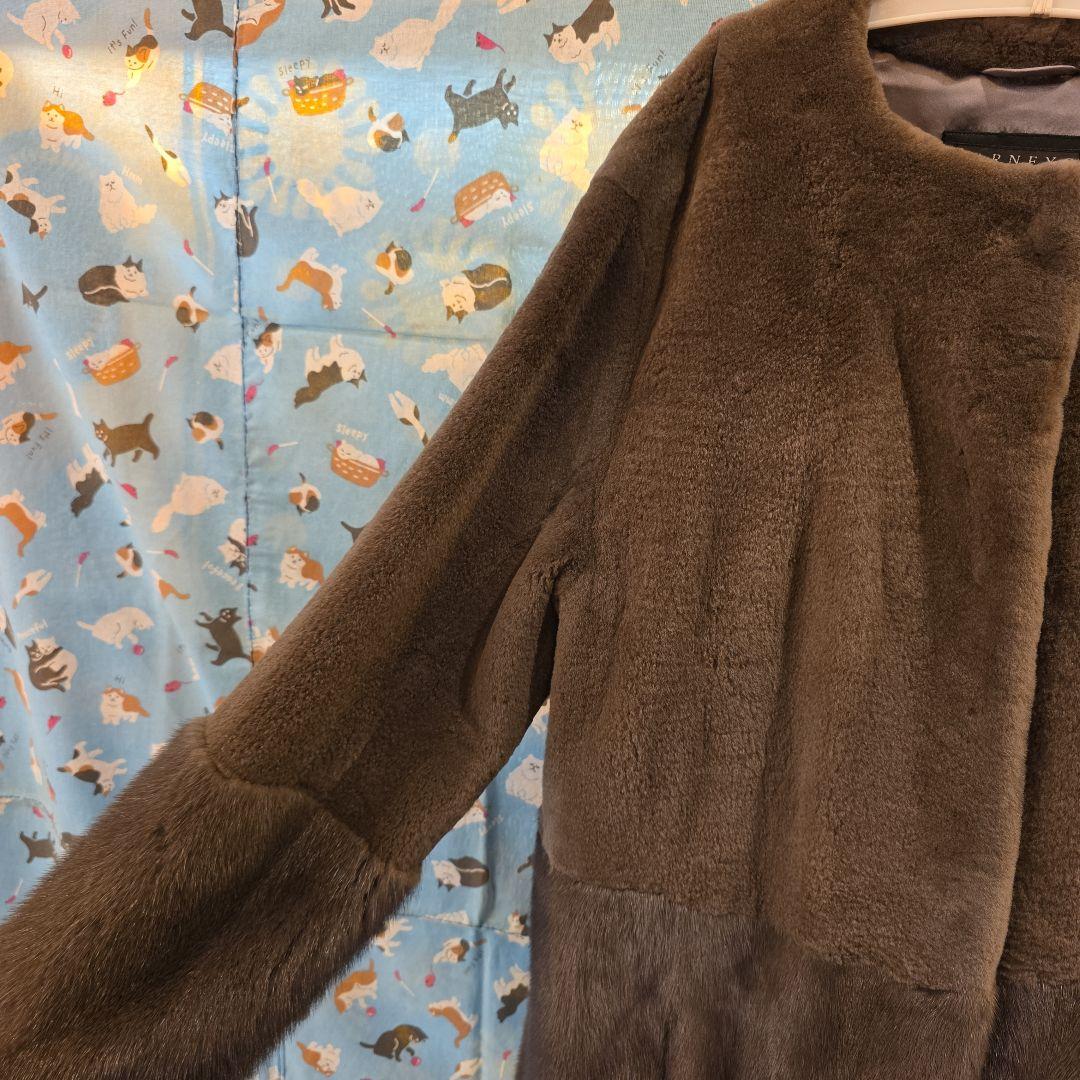 バーニーズニューヨーク Barneys New York ミンク ロングコート