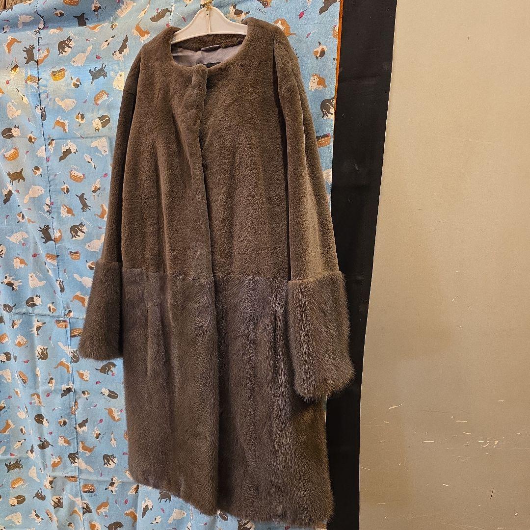 バーニーズニューヨーク Barneys New York ミンク ロングコート