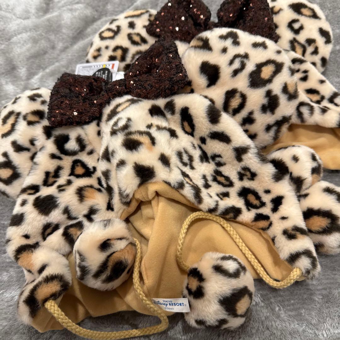 ディズニー　ファンキャップ　豹柄　セット