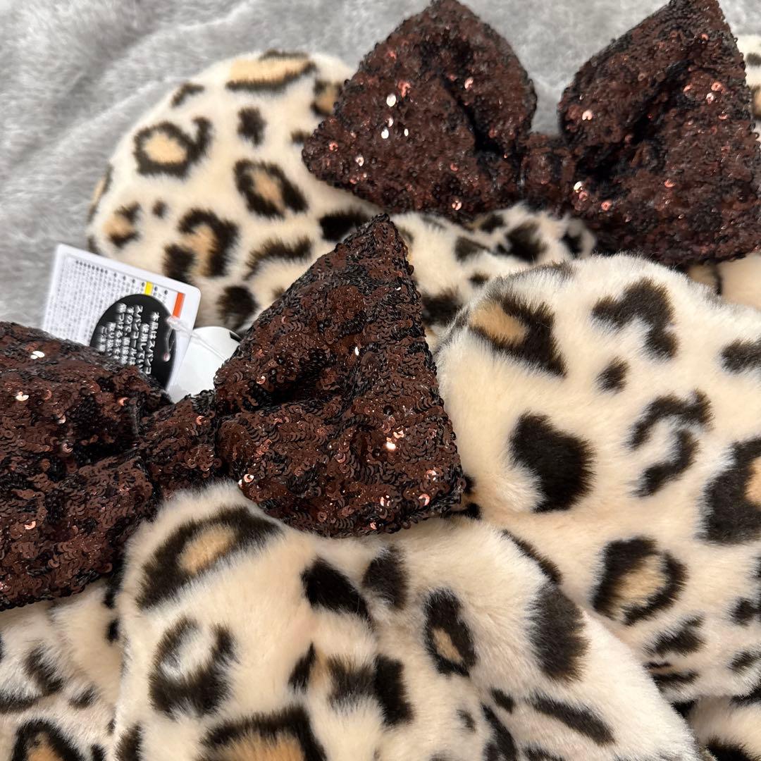 ディズニー　ファンキャップ　豹柄　セット