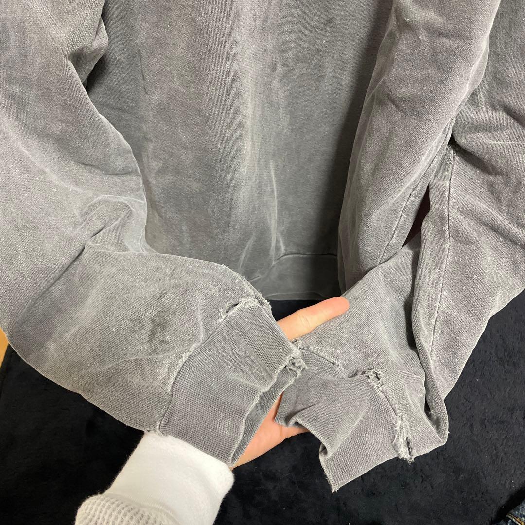 USED加工 Girls Don't Cry スウェットシャツ グレー 古着