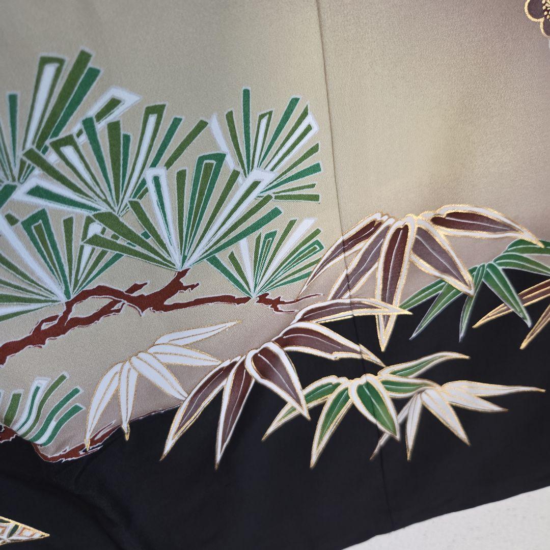 No63 正絹　男の子お祝い着物　長襦袢付き　産着　七五三