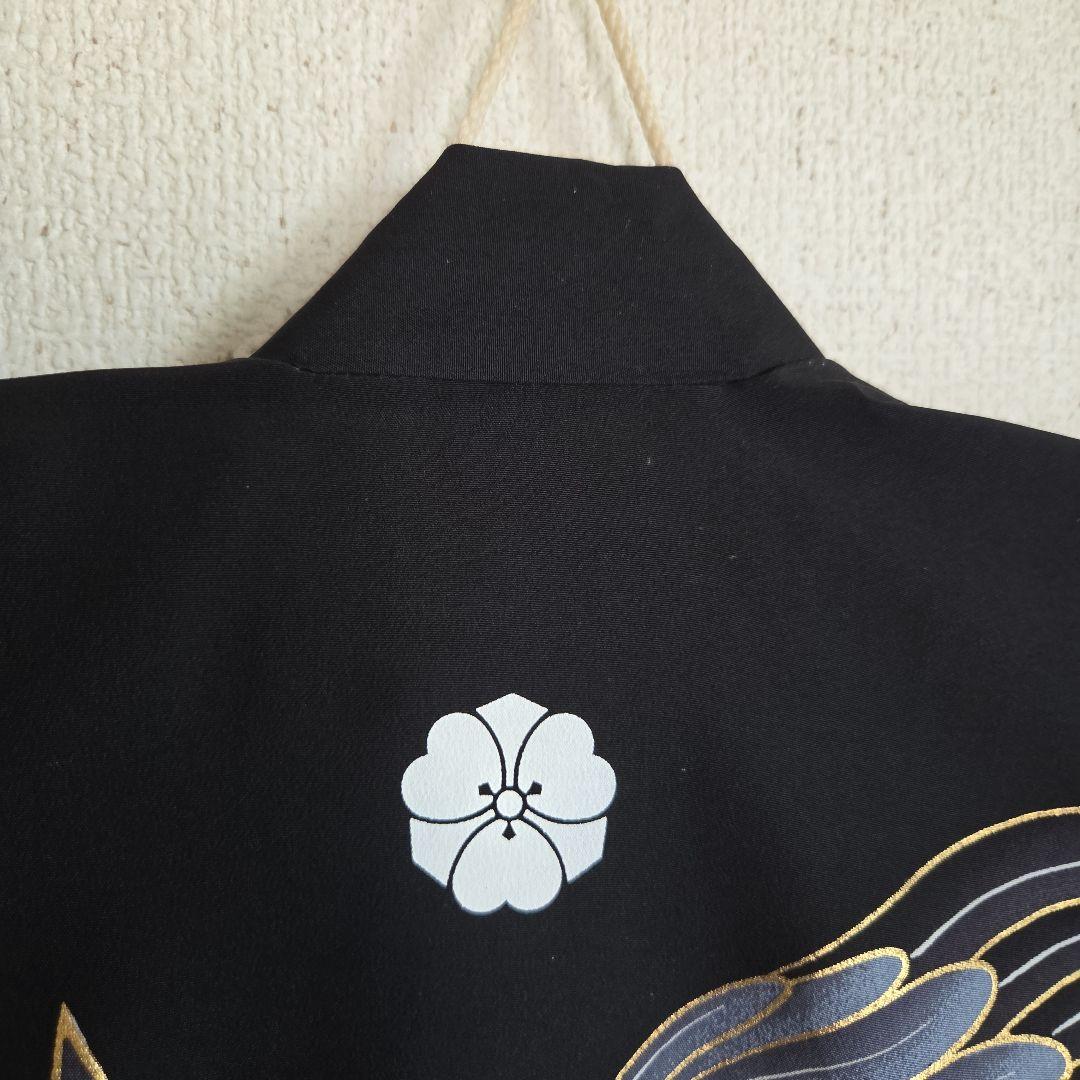 No63 正絹　男の子お祝い着物　長襦袢付き　産着　七五三