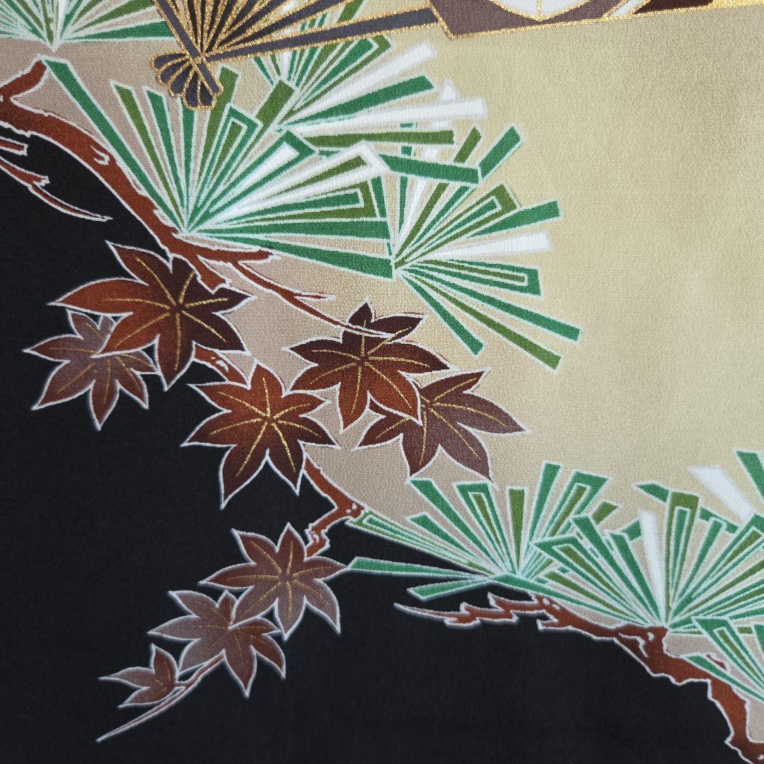 No63 正絹　男の子お祝い着物　長襦袢付き　産着　七五三