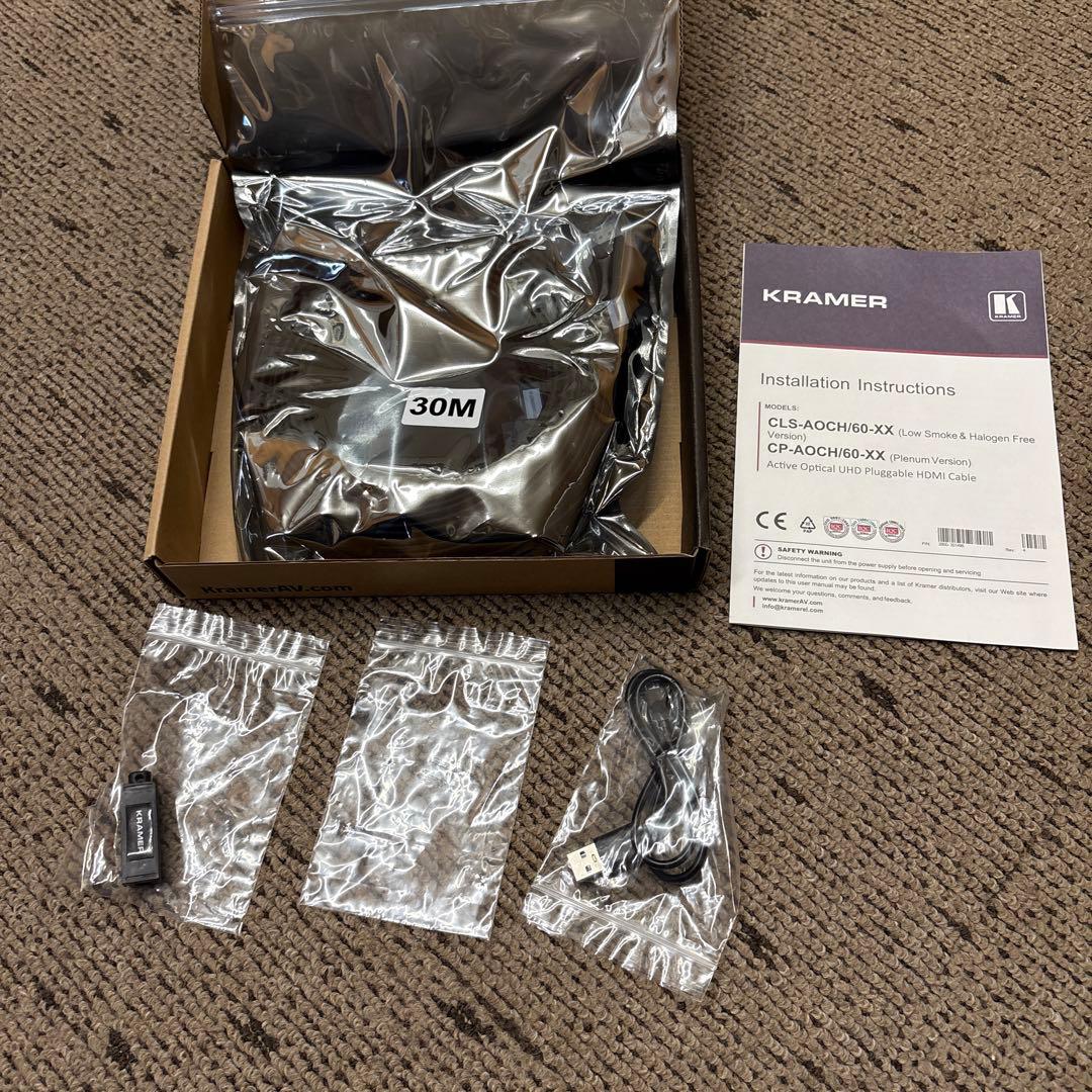 Kramer CLS-AOC30H60-XX 30m アクティブ光ケーブル
