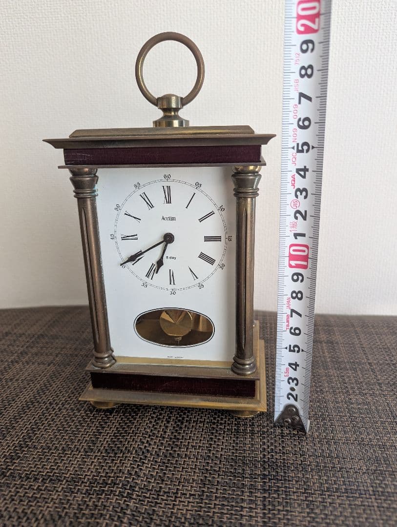 キャリッジクロック　Acctim　振り子・時報あり