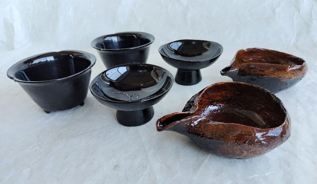 乾漆器各種 (ペア3種類) 未使用 新品同様