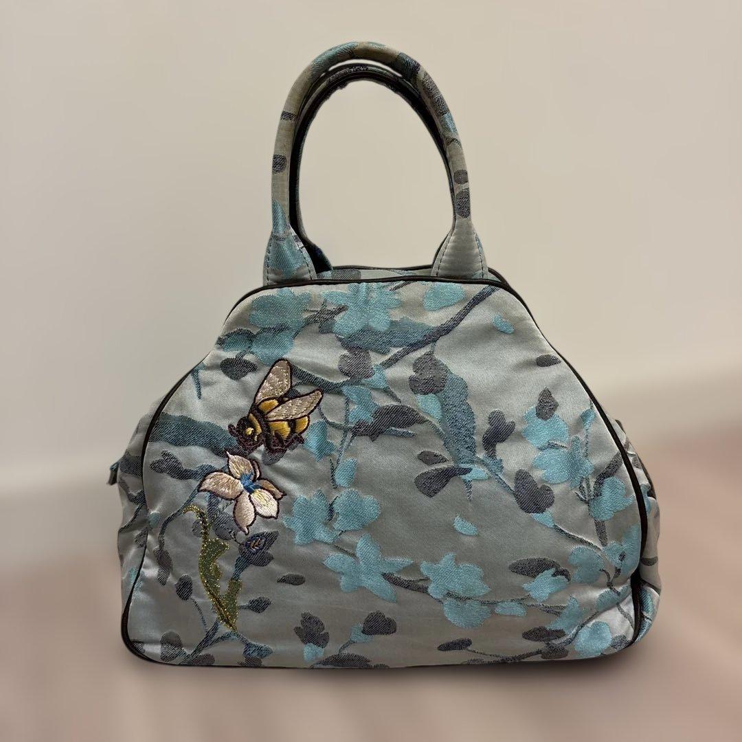 レア ヴィヴィアンウエストウッド 刺繍 総柄 ハンドバッグ オーブ ヤスミン