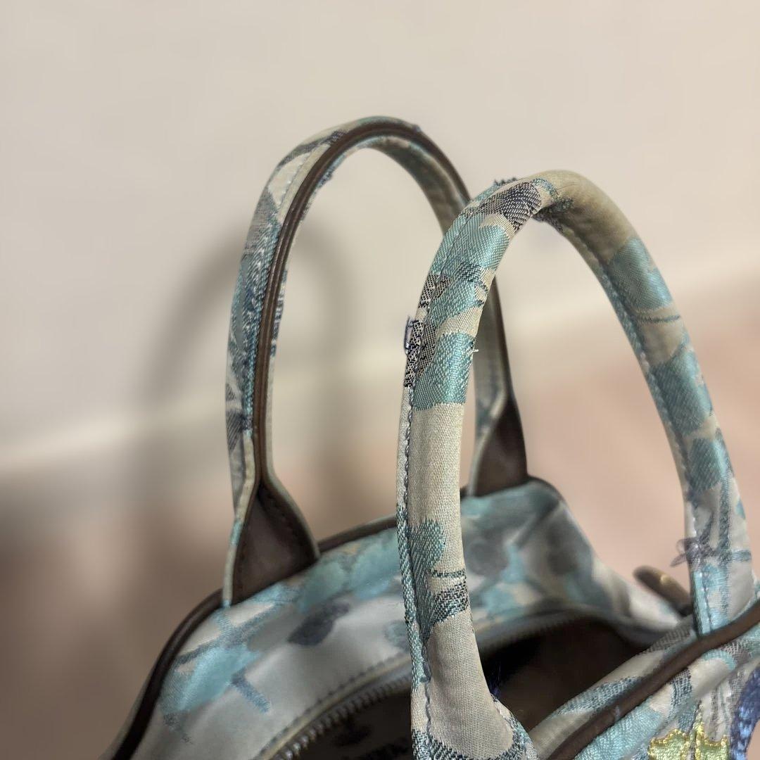 レア ヴィヴィアンウエストウッド 刺繍 総柄 ハンドバッグ オーブ ヤスミン